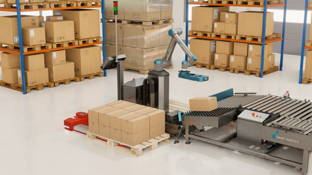 Robot or cobot palletizer